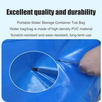 Réservoir d'eau pliable UV personnalisé de 50 m³ en TPU/PVC pour la récupération d'eau de pluie – Réservoirs d'eau gonflables pour l'irrigation