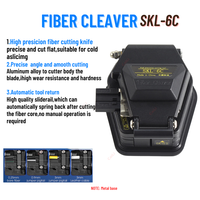 FTTH Fiber Optic Tool Kit with SC Cleaver Optical Power Meter Visual Fault Locator