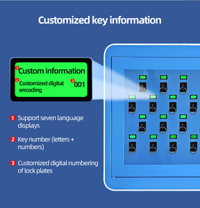 Armoire à clés intelligente certifiée CE, en acier laminé à froid, gestion des clés, 100 positions de clés, système d'alarme antivol, système de sécurité - Product Image 3