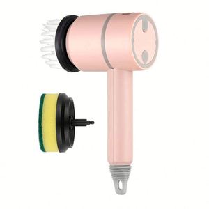 Cordless With 5 Replaceable Heads Handheld <b>Power</b> Spin Scrubber Electric Cleaning <b>Brush</b> - Product Image 2
