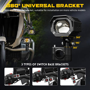 Feu antibrouillard à LED pour <span class=keywords><strong>moto</strong></span> avec DRL jaune bleu <span class=keywords><strong>orange</strong></span> tricolore en option pour <span class=keywords><strong>moto</strong></span> tout-terrain - Product Image 5