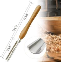 Tournage ciseau broche bol Gouge outils de tournage sur bois accessoires de tour HSS bois industriel travail du bois outils à main 2 pièces RZ 6.5"