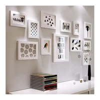 Ensemble de cadres de boîte d'ombre en bois de luxe pour la décoration murale de la maison