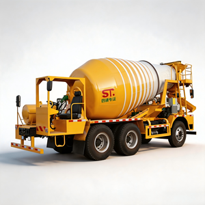 รถผสมคอนกรีตแบบขับเคลื่อนสองทิศทาง 8CBM 6x4 สำหรับงานอุโมงค์ รถผสมปูนซีเมนต์แบบพิเศษพร้อมระบบปล่อยด้านหน้า - Product Image 1