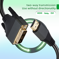 WISTAR China Guter Preis OEM 1,5M 60Hz HDMI zu DVI Kabel Bidirektional Stecker zu Stecker für Monitor und DVD-Player