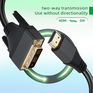 WISTAR - Cable HDMI a DVI Bidireccional Macho a Macho de 1.5M y 60Hz, de Buena Calidad y <span class=keywords><strong>Precio</strong></span> OEM en China, para Monitor y <span class=keywords><strong>Reproductor</strong></span> de DVD - Product Image 4