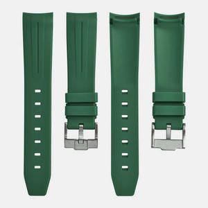 New <b>Silicone</b> <b>Waterproof</b> Watch Strap 20mm Fitted for Mo on Watches Curved End Sport Replacement Watch Band - Product Image 2