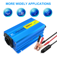 Mini onduleur de voiture à onde sinusoïdale Pure, prise européenne 500W DC 12V à AC 220V, chargeur d'ordinateur portable, petit onduleur pour les longs voyages