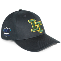 Gorra de Béisbol Estructurada de 6 Paneles HBA55 de Primera Calidad, 100% Algodón, Unisex, Ajustable, con Logotipo Bordado Personalizado, Protección Solar para Exteriores