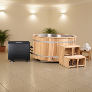 Bañera de Cedro Rojo para Inmersión en Frío, Baño de Hielo de Madera para Spa Familiar, Venta al Por Mayor - Product Image 1