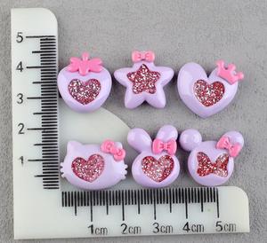 Conejito cabeza de fresa amor corazón espalda plana decoraciones caja del teléfono basura encantos accesorios para el cabello artesanías Diy - Product Image 3