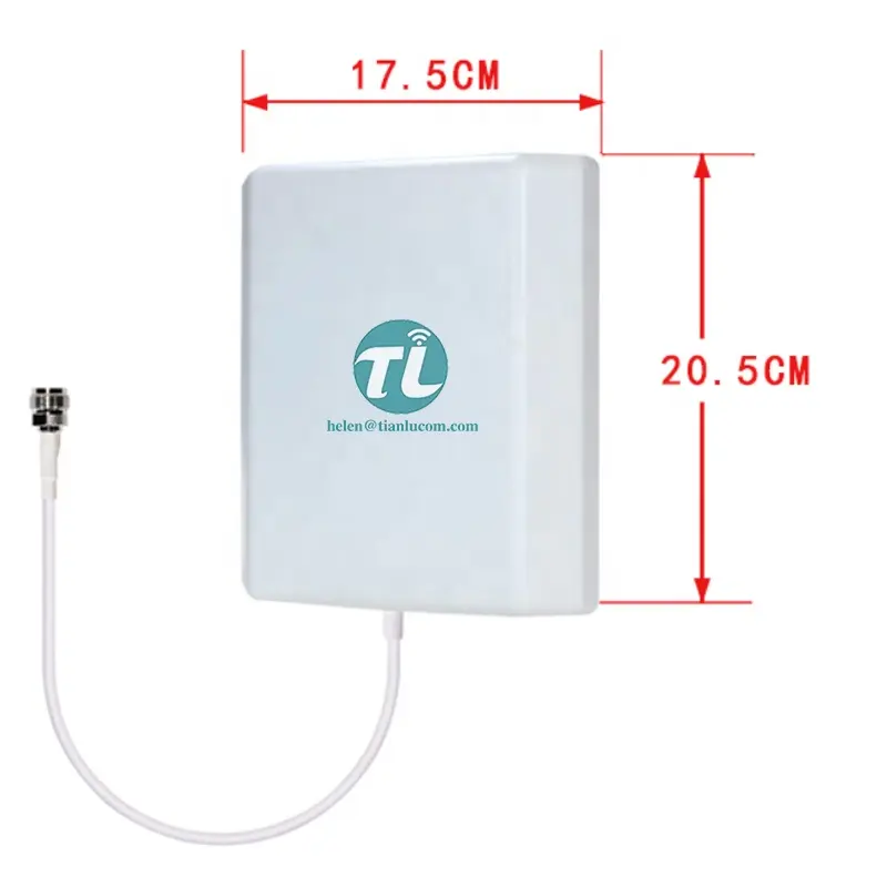 LTE दिशात्मक इनडोर पैनल एंटीना 698-2700MHz 2 जी 3 जी 4G आउटडोर सेल फोन संकेत बूस्टर एंटीना