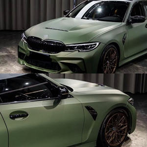 Pellicola Vinilica Verde Militare Opaca per Carrozzeria <span class=keywords><strong>Auto</strong></span>, Film Cambia Colore con Facile Rilascio dell'Aria, 1.52*17M - Product Image 5