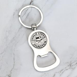 Custom Metal Zinc Alloy Bar Beer Bottle Opener Keychain Uv Printing Epoxy Logo Enamel Keychain