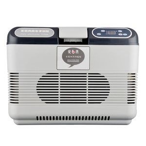 Mini réfrigérateur/congélateur de voiture 15L/19L, DC 12V 24V, glacière électrique portable, réfrigérateur de camping pour le <span class=keywords><strong>transport</strong></span> de vaccins/insuline/aliments - Product Image 2