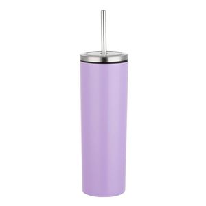 Gobelet isotherme en acier inoxydable de 600 ml à double usage pour voiture et extérieur avec paille droite - Product Image 4