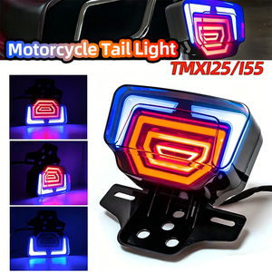 Feu arrière LED modifié de haute qualité avec clignotant, lampe arrière universelle 12V pour moto Honda CG125 - Product Image 3
