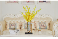TK125 — Vase en fer blanc pour la Table à manger, modèle américain, art de décor, Vase en placage de métal doux