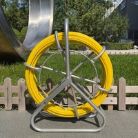 Outils de poussée de support d'extracteur de câble de fil de bobine continue de Rodder de conduit de fibre de verre