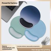 Tapis de souris rectangulaire en caoutchouc antidérapant Ai'Long pour filles, avec repose-poignet, couleur unie, personnalisable, pour le sport et le bureau, vente en gros