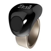 Anneau intelligent F1 à double taille avec affichage OLED, rappel quotidien, compteur tactile silencieux et rappel par vibration