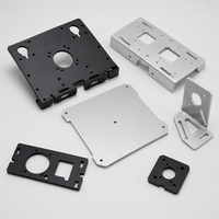 Composant de cadre structurel d'imprimante 3D en aluminium sur mesure OEM, découpe laser de tôle selon dessin pour imprimante de bureau et industrielle