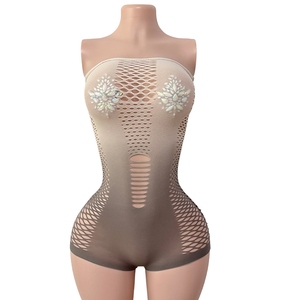 W.E.<b>Pole</b> <b>Dance</b> Outfit Music Festival Party Sweetie Festival Rave Fishnet Stripper Outfit Exotic Dancewear - Product Image 4