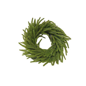 Guirnalda de Navidad para escaparates, decoración de ventanas de tiendas, colgante para puertas, plantas verdes artificiales estilo bosque - Product Image 5
