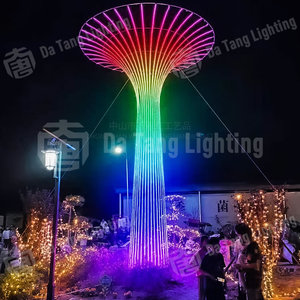 DMX RGB Sky Tower Decorative Light LED Motif Light Outdoor Giant Sculpture Light For Scenic Night Tour - Product Image 2