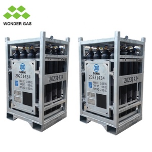 رف تخزين لأسطوانات غاز الهيدروجين 4×4 وحدات سعة 50 لتر وضغط 200 بار للتخزين والنقل البحري - Product Image 5