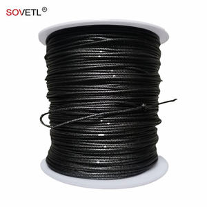 Cabo De Aramida Cor Preta Alta Resistência Resistente À Alta Temperatura Retardador De Chama De Combate A Incêndio De Segurança Aramida Corda Trançada - Product Image 2