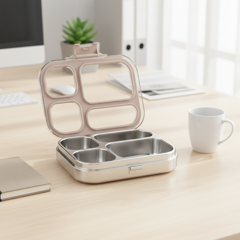 Premium 2 Compartments Stainless Steel Leak