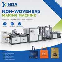 Machine à sacs non tissés haute efficacité avec fonction de poinçonnage et d'arrêt automatique, dispositif de fabrication de sacs écologiques 40-90 pièces/min CE