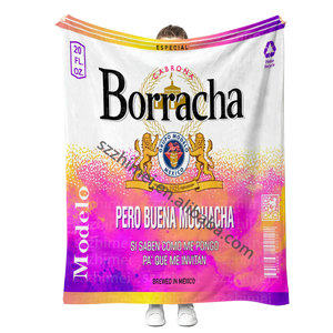 Nueva Manta Mexicana Borracha Chingona Toxica, Manta de Viaje Personalizada con Sublimación - Product Image 3
