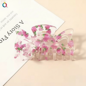 Trending Vintage semplici fermagli per capelli in cristallo acrilico in metallo con perline decorazione per capelli 5cm taglia vendita calda all'ingrosso - Product Image 1