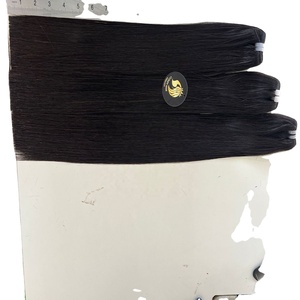 Paquets de cheveux brésiliens droits en os, vente en gros 100% de cheveux brésiliens en vison vierge non traités 10A à cuticule brute alignée - Product Image 1