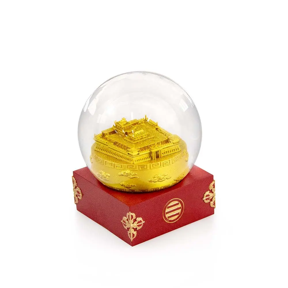 Kit de lembranças de luxo para templo de Páscoa, 100mm, coleção de resina para presente, bolas de neve/globo de neve personalizado