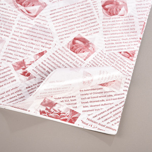 Sandwich <b>Wrapping</b> <b>Paper</b> Cut To Size Oil Proof Packaging For Sandwich Hamburger Rice Ball Disposable Household Use - Product Image 4