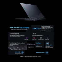 2024 Legion Y7000 15.6 pouces 165Hz écran IPS Notebooki7-13650HX 24 Go 512 Go RTX4060 nouveau PC portable de jeu