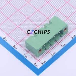 2ETYRM-5.0-04P-14-100AH Plug-in Terminal Block Bent Lead Through Hole,P=5mm Board-to-Board / Socket Closed Screw Fixing 1x4P 5mm - Product Image 1