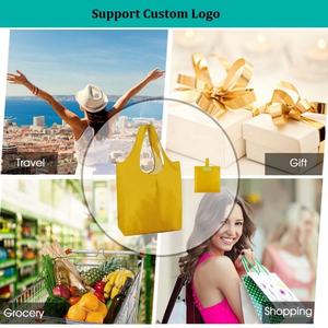 Bolsa de Compras Reutilizable de RPET, Bolsa de Mano Plegable de Poliéster Personalizada para Compras en el Supermercado - Product Image 3