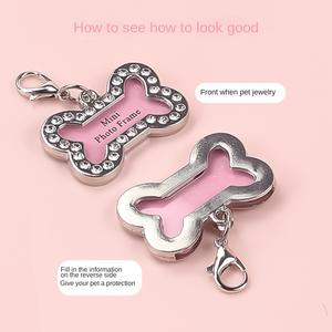 Accesorio de identificación de Mascota de metal pequeño, patrón de animal impreso personalizado, etiqueta de identidad de perro y gato para collares, correas y arneses - Product Image 5