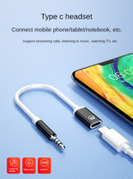 1x3.5mm à Type-C Femelle Aux Audio Jack Stéréo Écouteurs Audio Split Casque Adaptateur Câble Pour IOS Android Téléphone MP3