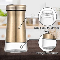 Ensemble de 2 boîtes à épices en verre pour la cuisine, flacon à poivre, pot à cumin, pot à condiments, flacon à sel et à poivre, shaker à épices
