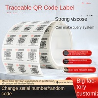 Étiquette de traçabilité par code QR, autocollant adhésif anti-contrefaçon en rouleau, personnalisé pour l'agriculture, l'emballage alimentaire, origine Shaanxi