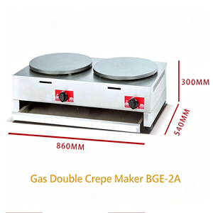 Nouvelle Plaque de Cuisson Commerciale Électrique et à Gaz en Acier Inoxydable pour Crêpes et Pancakes, Antiadhésive, Portable, Haute Productivité - Product Image 5