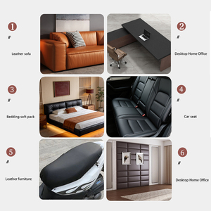 Vinilo Autoadhesivo de Cuero Sintético <span class=keywords><strong>en</strong></span> Varios Tamaños, Resistente al Desgaste, Antienvejecimiento, Lámina de Reparación de Cuero Impermeable <span class=keywords><strong>para</strong></span> Sofás y Asientos de Coche - Product Image 6