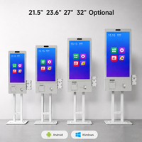 Kiosco de Autoservicio con Pantalla Táctil de 21.5" y 32" Personalizado, Kiosco de Pedidos y Pagos para Restaurantes, Hoteles y Comercios