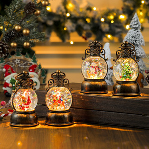 Light up Christmas <b>Snow</b> <b>Globe</b> Lantern Resin Christmas Table Decor for Holiday Party Gift - Product Image 1