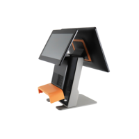 Terminal de point de vente Android CITAQ D1 15,6 pouces, double écran tactile, système de caisse enregistreuse, 4 Go + 64 Go, garantie de 3 ans, Bluetooth 5.2/Wi-Fi 6